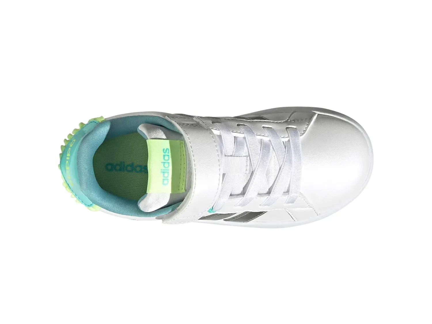 Кроссовки Grand Court 3.0 для девочек, adidas, белый — фото 3