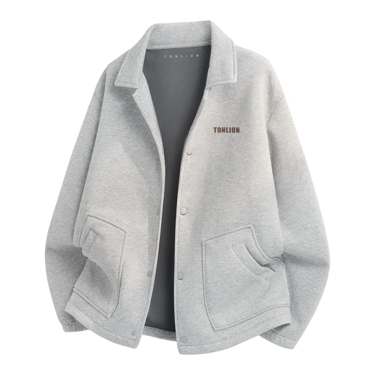 Детская куртка утепленная с начесом Tonlion, Цвет: Heather Grey