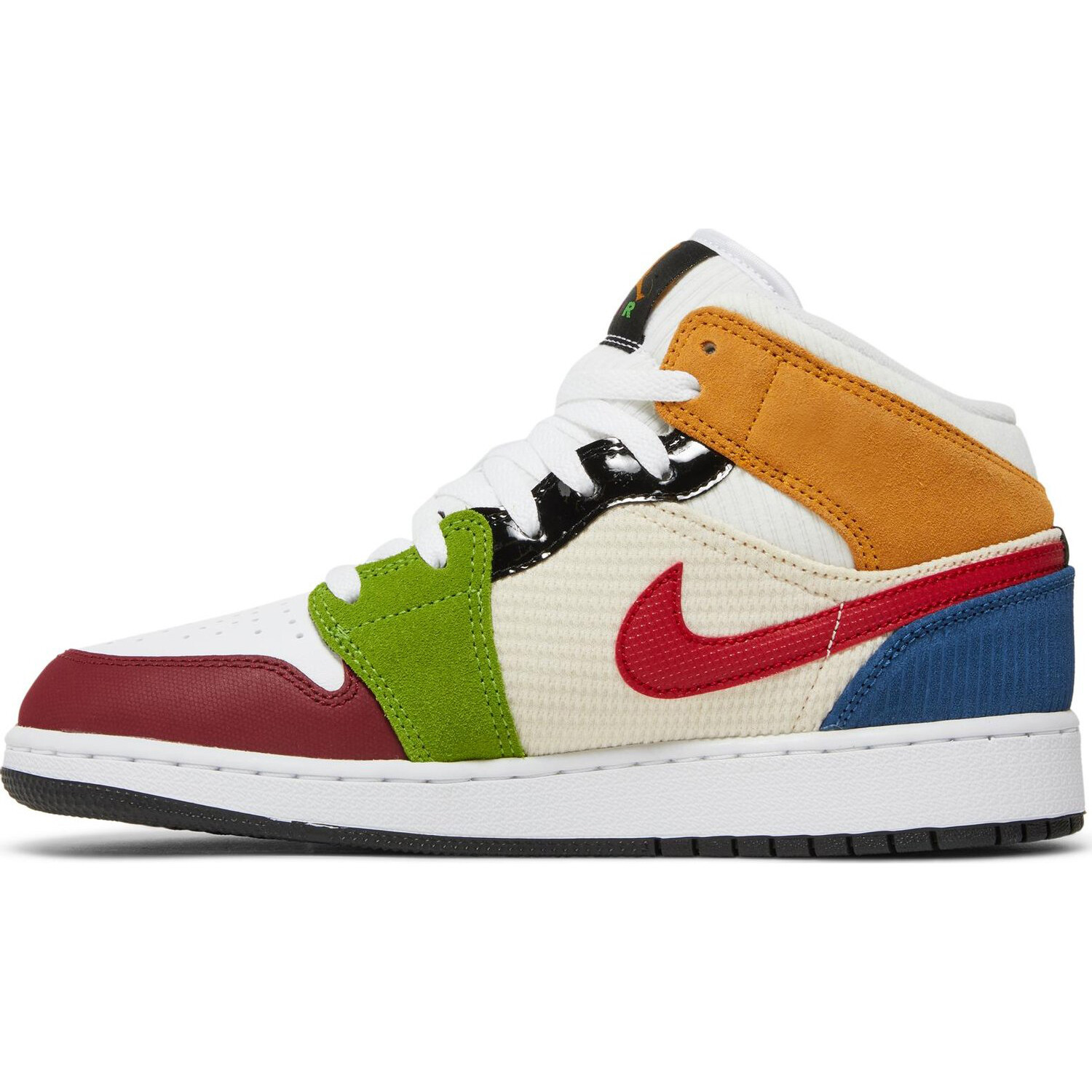 Кроссовки Nike Air Jordan 1 Mid SE GS, разноцветный — фото 2