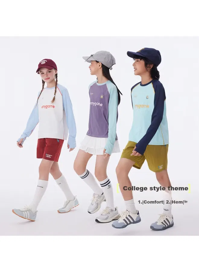 Лонгслив с защитой от солнца Ivy League College Style Onmygame, фиолетовый — фото 2