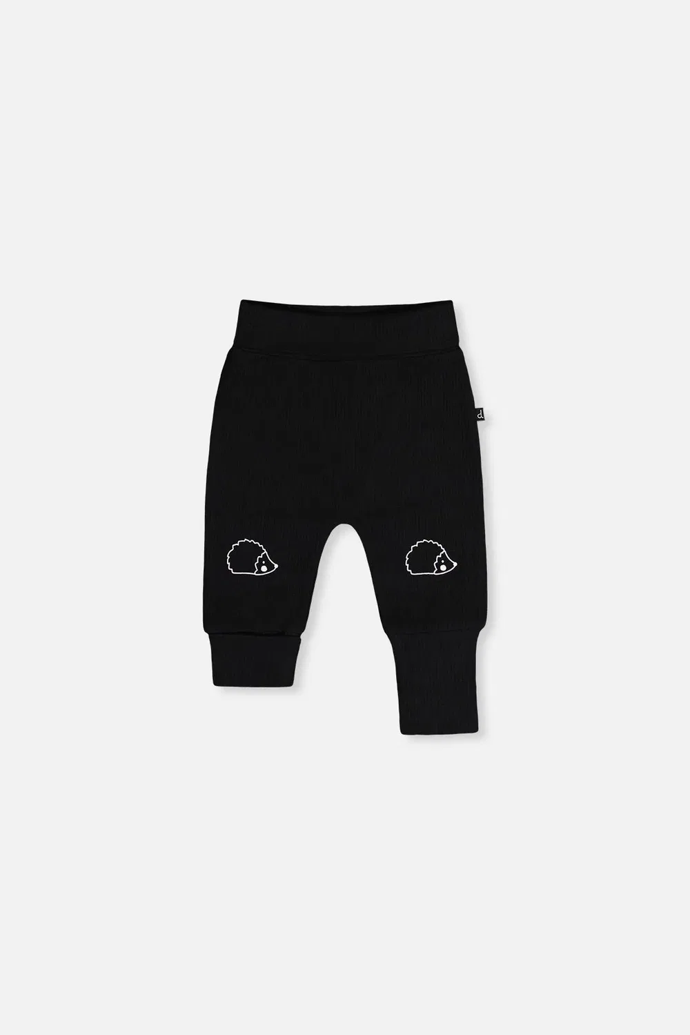 Детские брюки из органического хлопка с ежиками Deux par Deux, Black and Brown