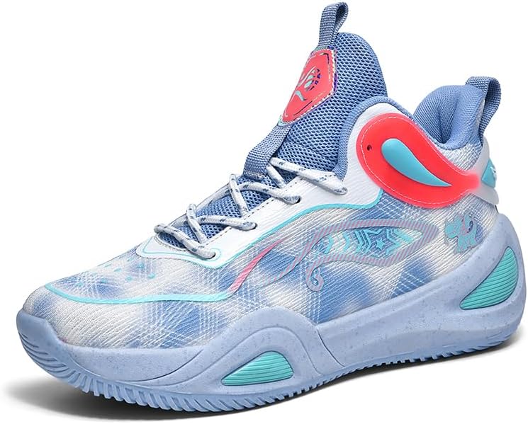 

Кроссовки Bacury для женщин и мужчин для баскетбола, дышащие, легкие, модные, спортивные, унисекс, с противоскользящей подошвой для улицы и волейбола, синий