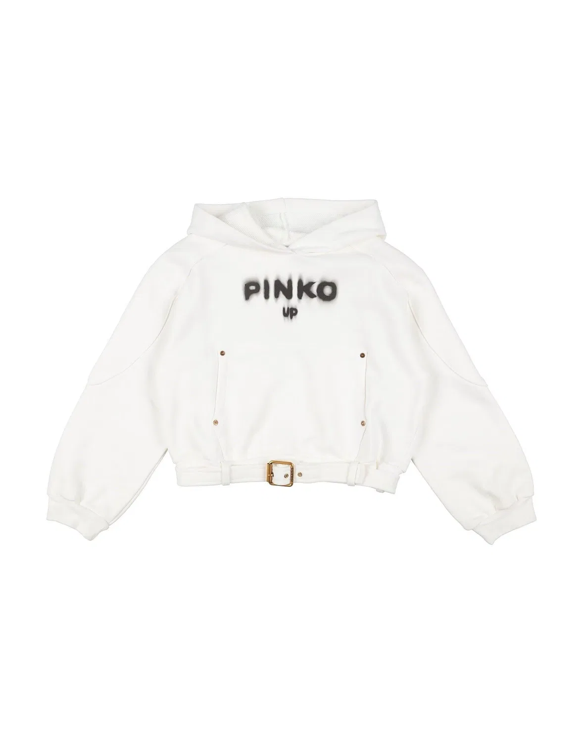 Детский свитшот для девочек с принтом Pinko Up, белый