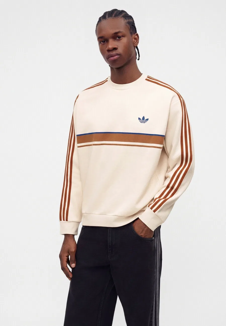Толстовка ADIDAS ORIGINALS 'RETRO' из шерсти белого цвета — фото 4