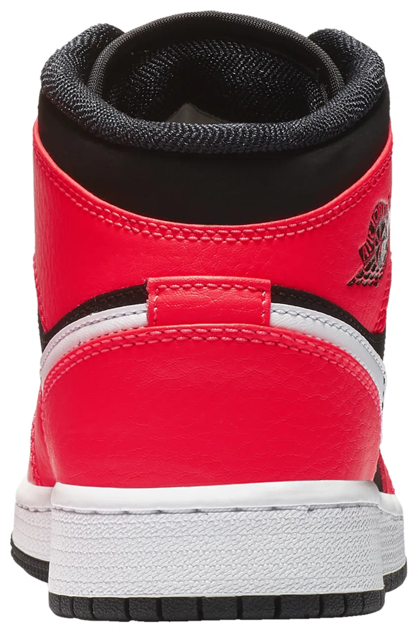 Баскетбольные кроссовки для мальчиков AJ 1 Mid Jordan, цвет Black/Infrared 23/White — фото 3