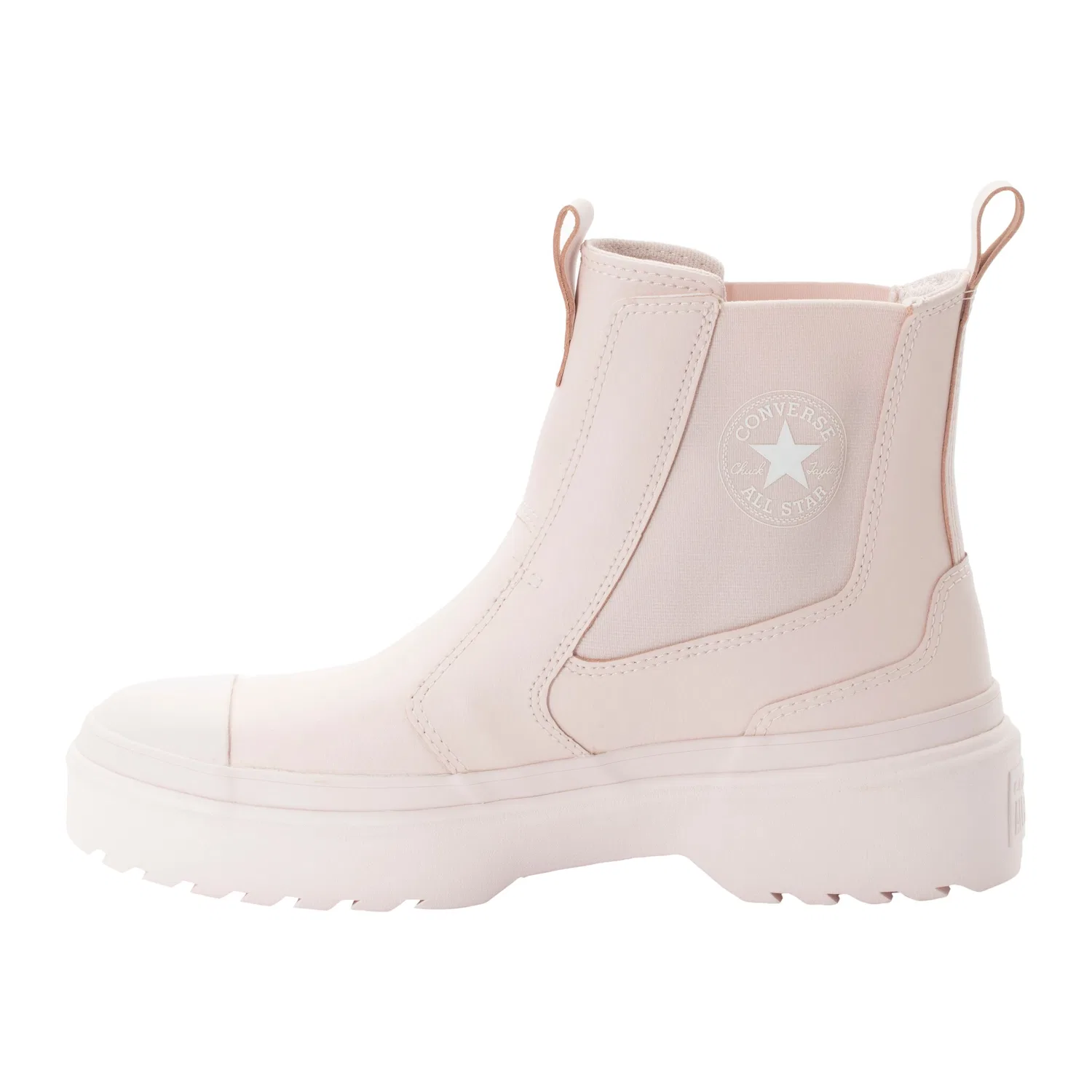 Детские кожаные кроссовки с утолщенной подошвой Converse, Blush Hush — фото 2