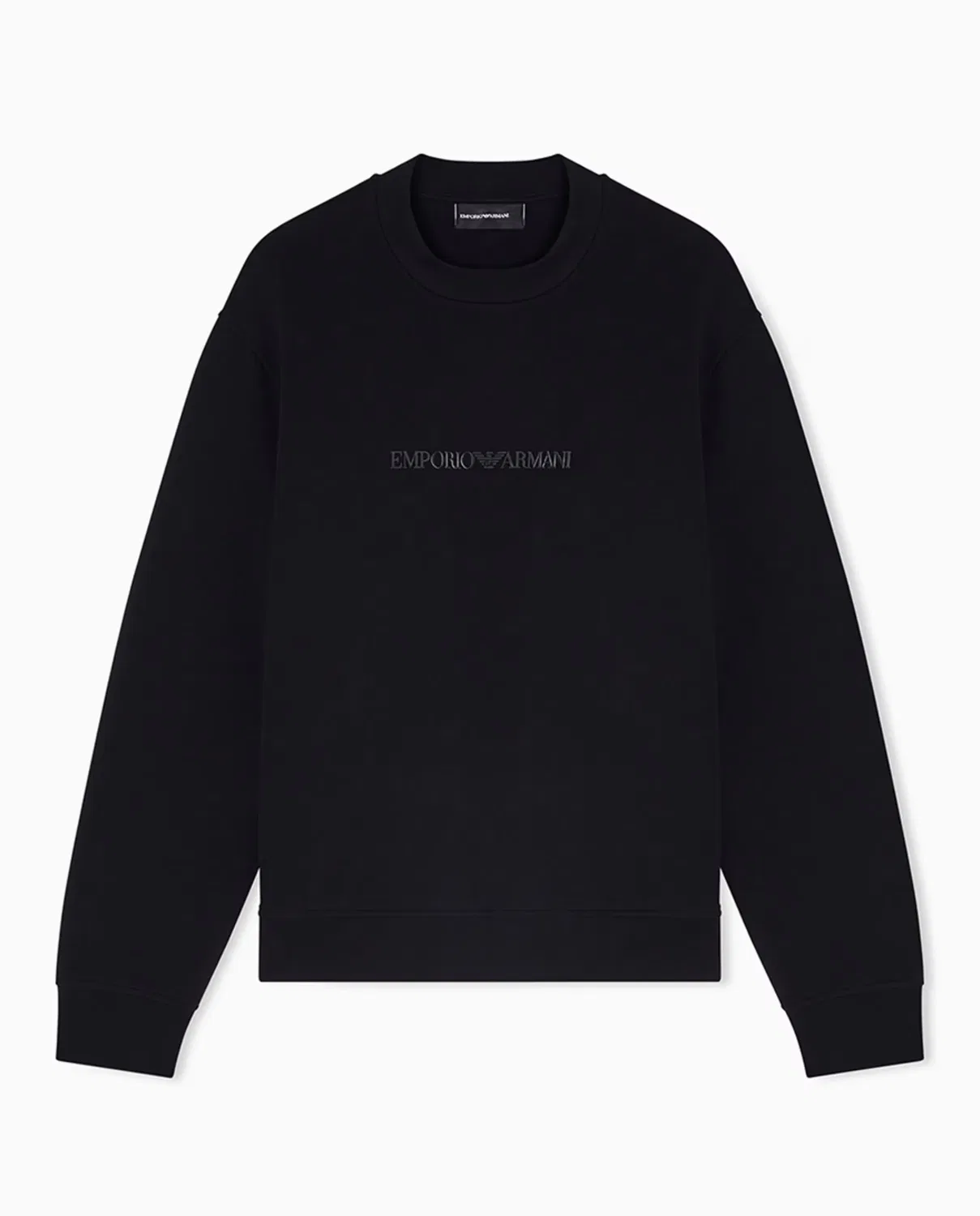 Мужская свитшот с принтом Emporio Armani, Negro — фото 4