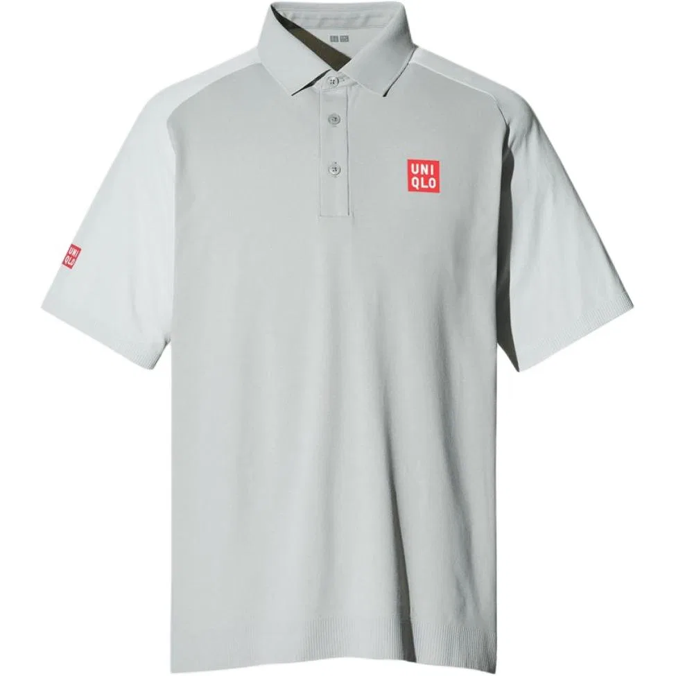 Поло мужское Light Gray, UNIQLO