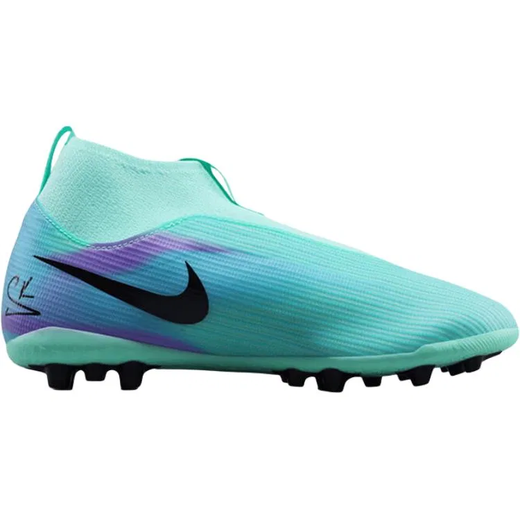 Детские футбольные бутсы Nike Kids' Soccer Shoes, Cyan Blue Purple Black — фото 3