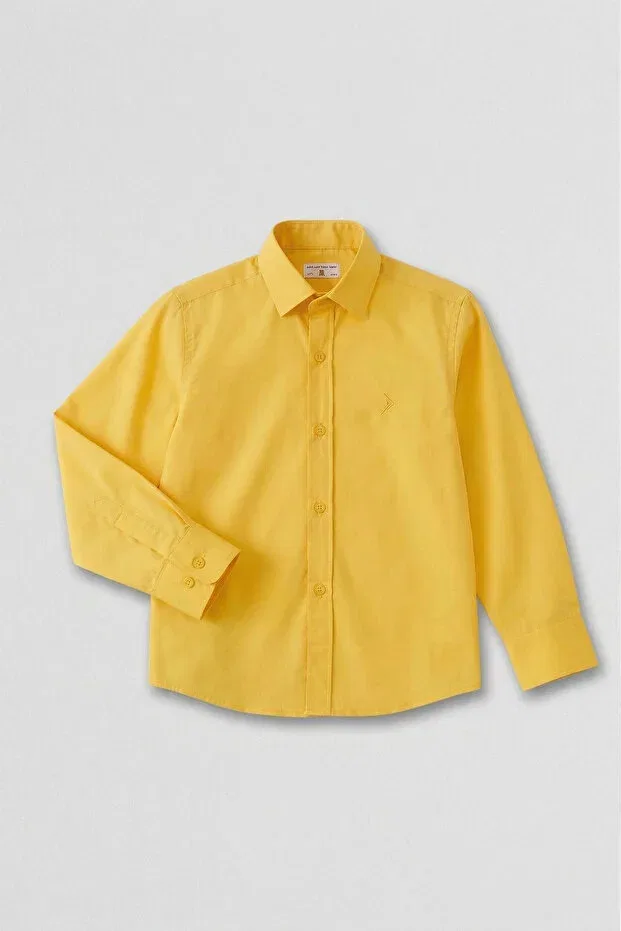 Детская рубашка для мальчиков с длинным рукавом Basics Doctor Junior, Golden Yellow — фото 2