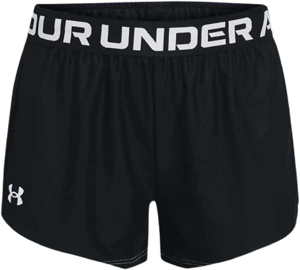 Спортивные шорты Play Up Solid для девочек от Under Armour., Black/White