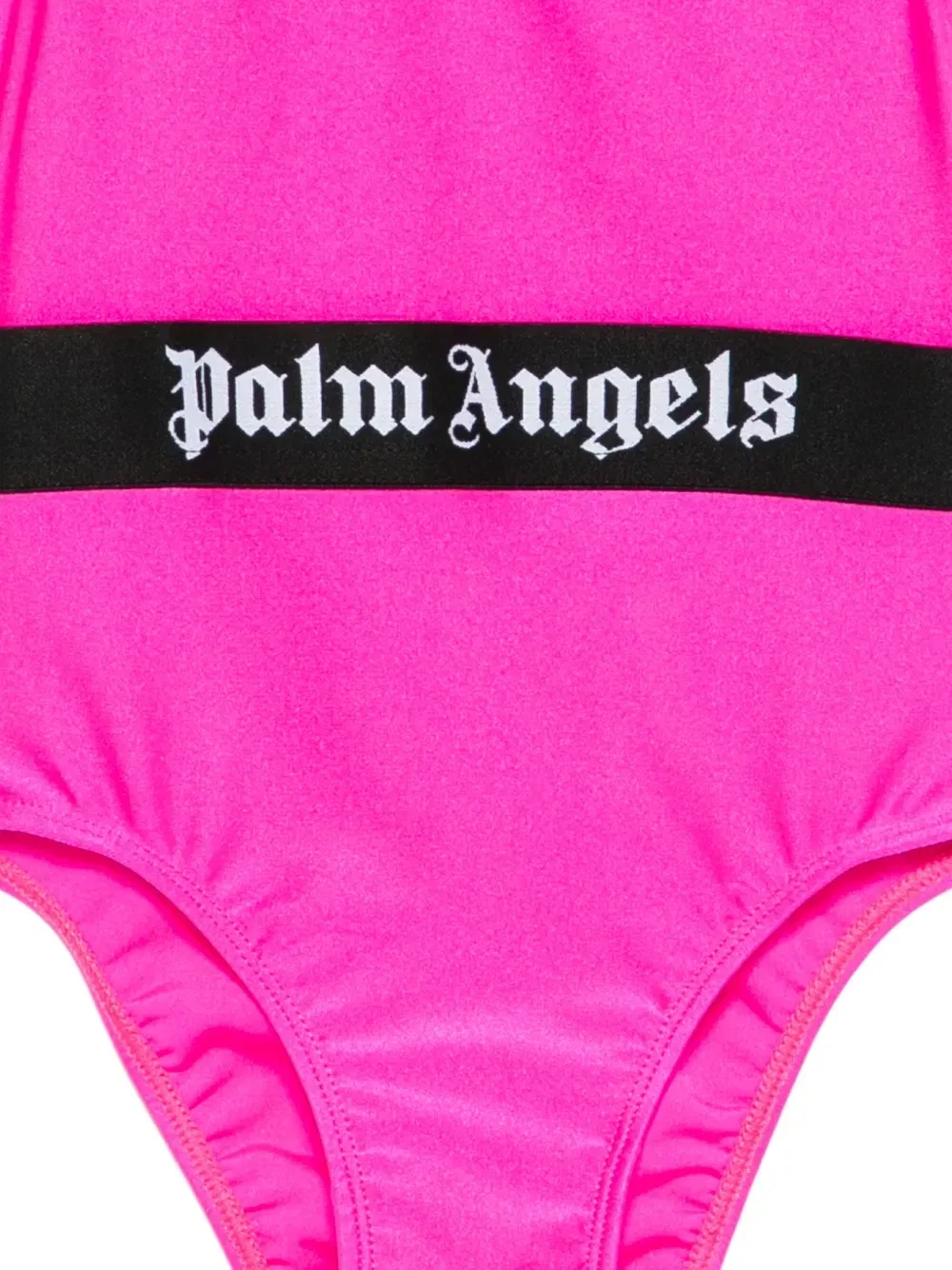 Купальник с поясом с логотипом Palm Angels Kids, розовый — фото 2
