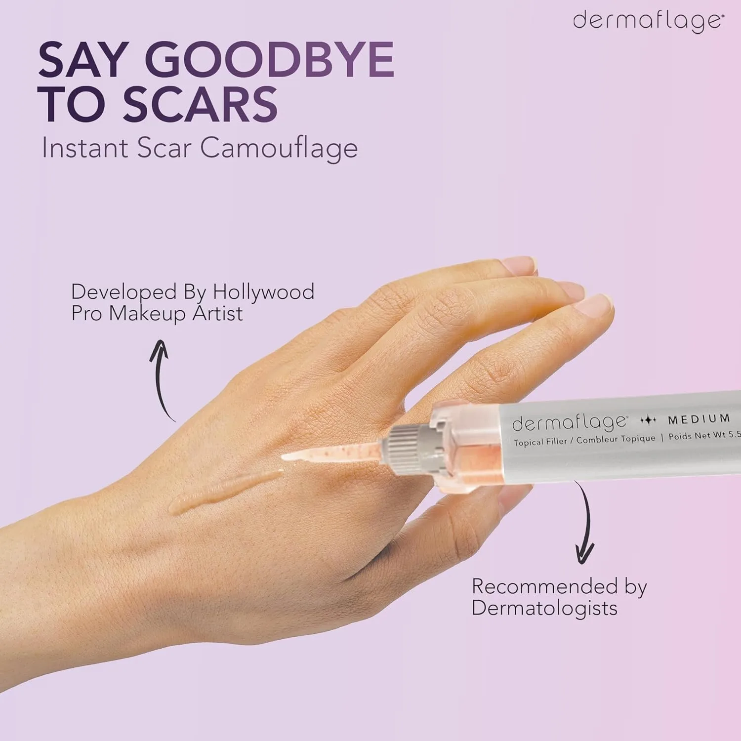 Набор для филлера Dermaflage для заполнения рубцов, 4 аппликатора., Medium — фото 4