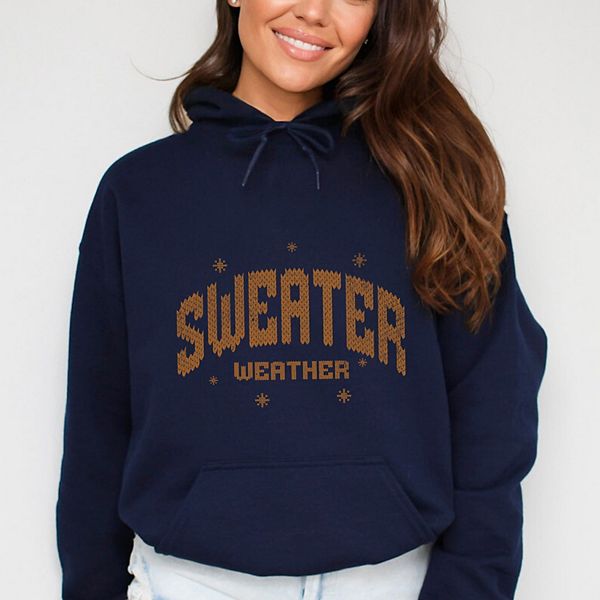 

Свитер с принтом в стиле knit print - женская худи Simply Sage Market, True Navy