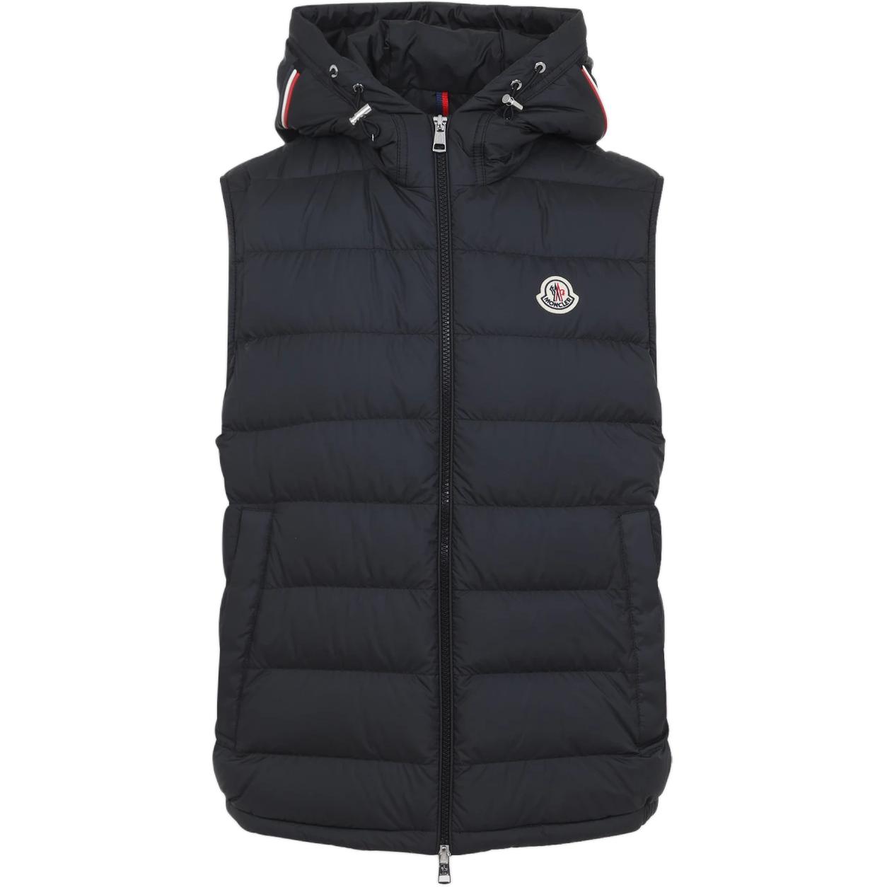 

Жилет с лого-патчем Moncler, черный