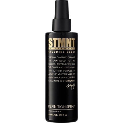 

STMNT Grooming Goods Definition Spray 200 мл Ultimate Definition с длительной текстурой, полуматовым финишем, фиксацией и объемом, цитрусовыми, водными и древесными нотами