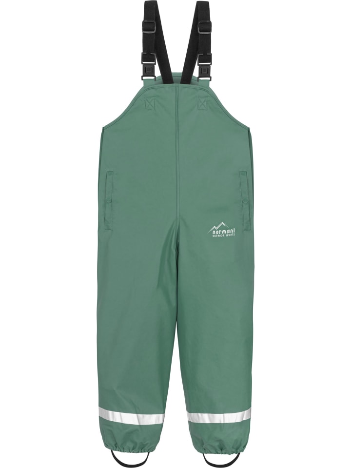 Дождевые брюки Normani Outdoor Sports Kinder Regenhose mit Hosenträgern „Skjolden“, черный — фото 2