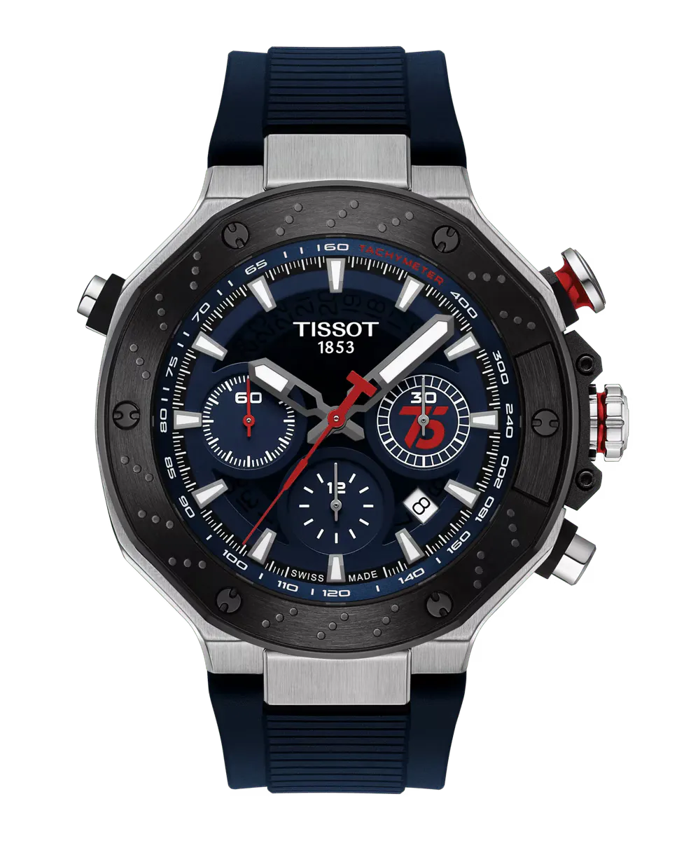 

Мужские часы коллекции T-Race автоматические стальные Tissot, синий