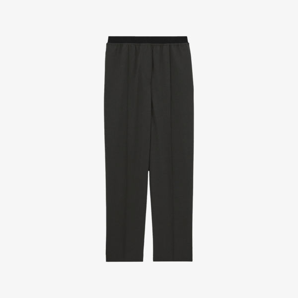

Брюки Lucia из эластичной ткани с поясом на резинке Reiss, серый