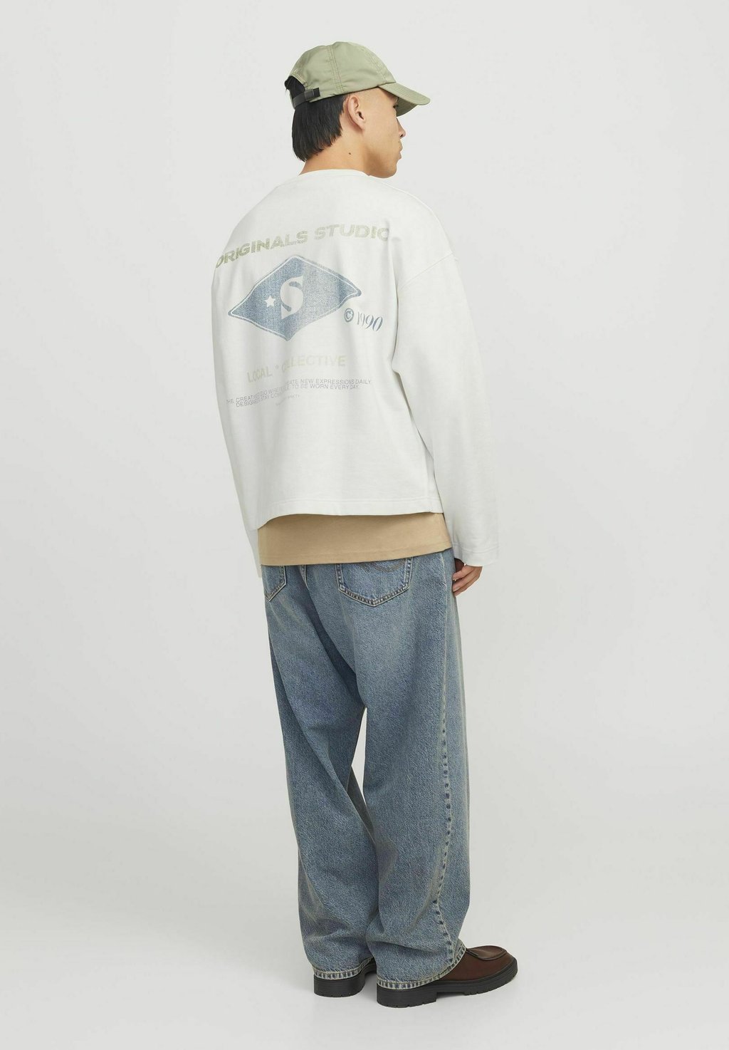 

Толстовка RRETIRO BACK CREW NECK Jack & Jones, слоновая кость