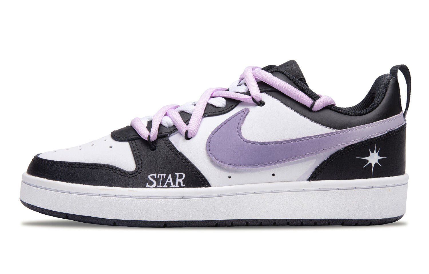 

Кроссовки Nike Court Borough Skateboarding Shoes Women's Low-top White, цвет Light Lavender
