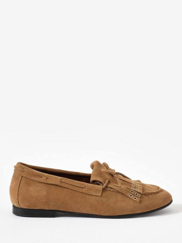 Мокасины Melba на плоской подошве из замши Mint Velvet