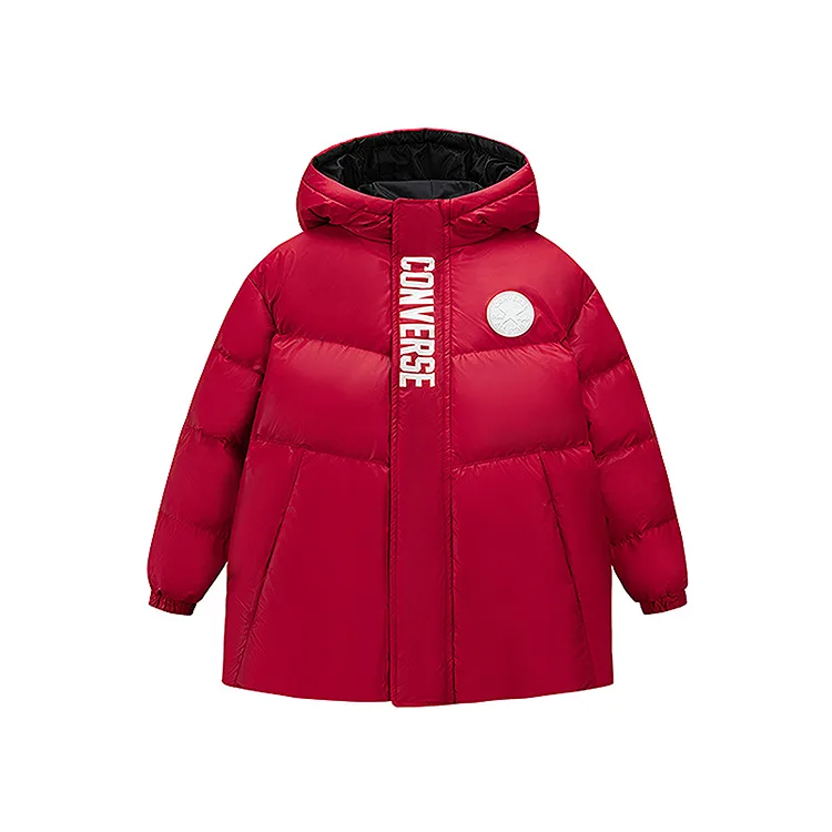 Детская пуховая куртка с капюшоном Converse, Converse Red