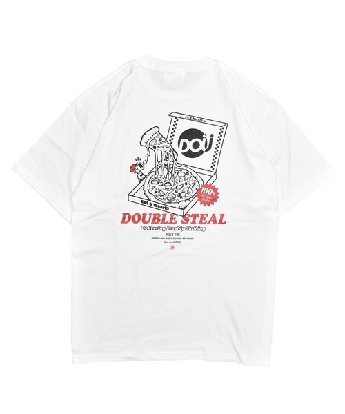 

Футболка с принтом, бренд DOUBLE STEAL, белый