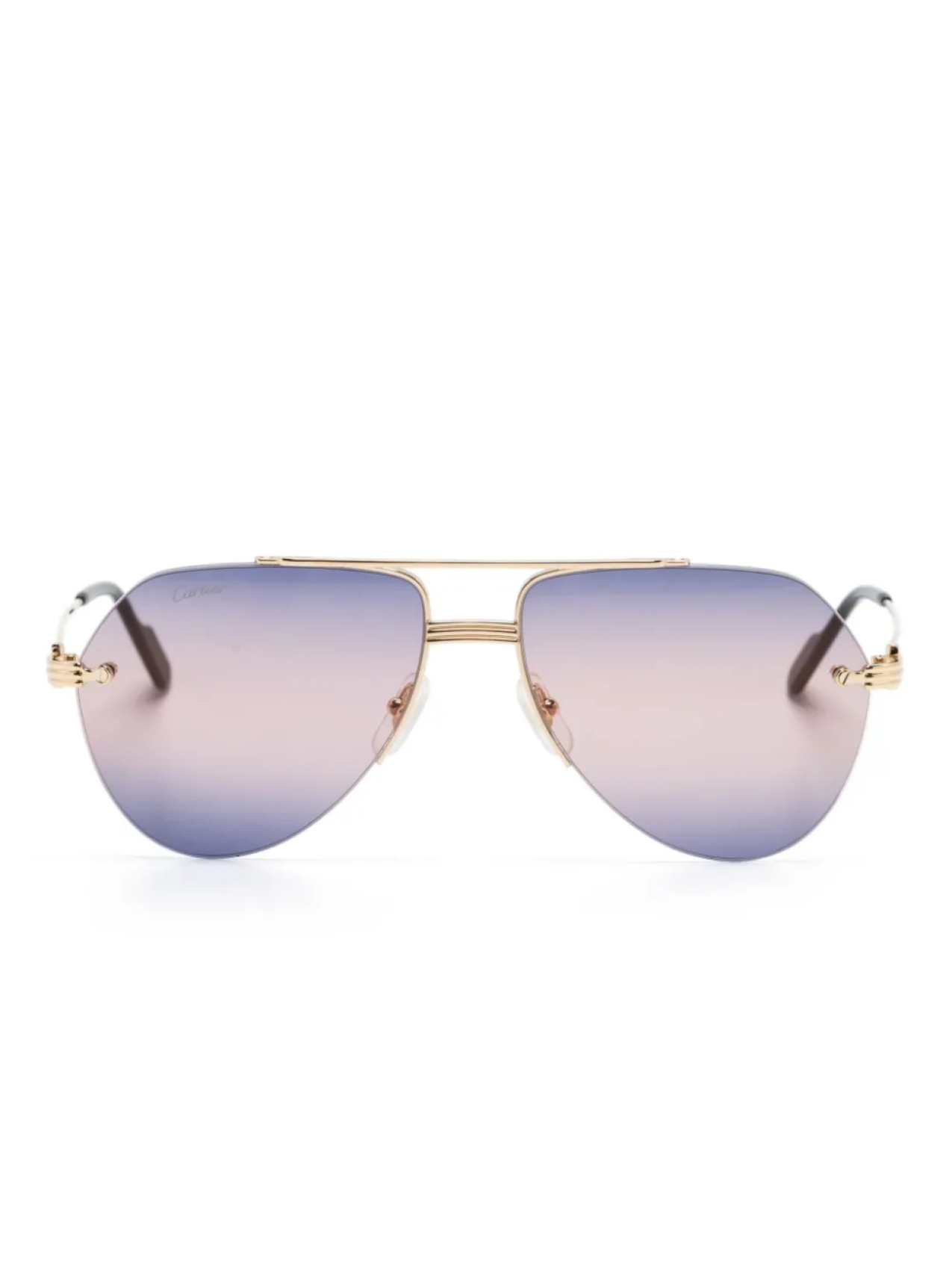 

Cartier Eyewear солнцезащитные очки-пилоты Première, золотой