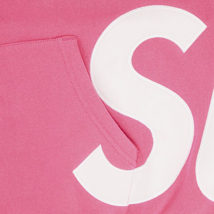 Толстовка Supreme Big Logo Zip Up Hooded Sweatshirt, Magenta — фото 3