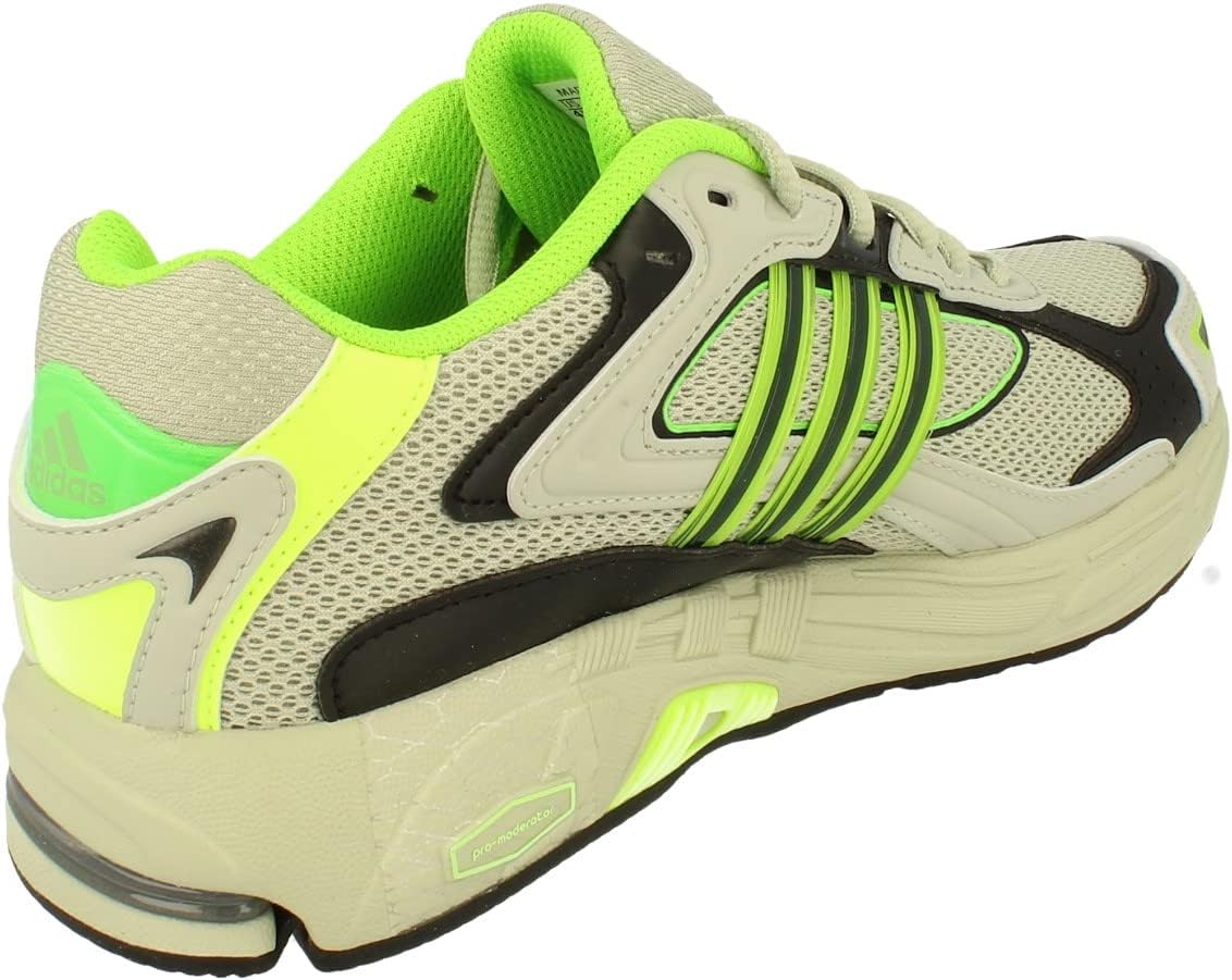 Мужские беговые кроссовки adidas Response CL, черный/зеленый/серый — фото 3