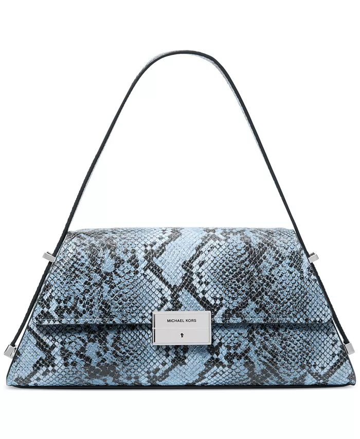 

Людовская маленькая кожаная трансформируемая сумка через плечо Michael Kors, серебряный