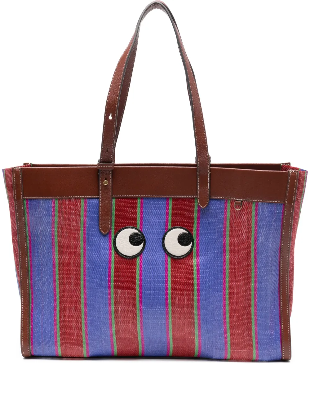 

Сумка-тоут с декором Eyes Anya Hindmarch, коричневый