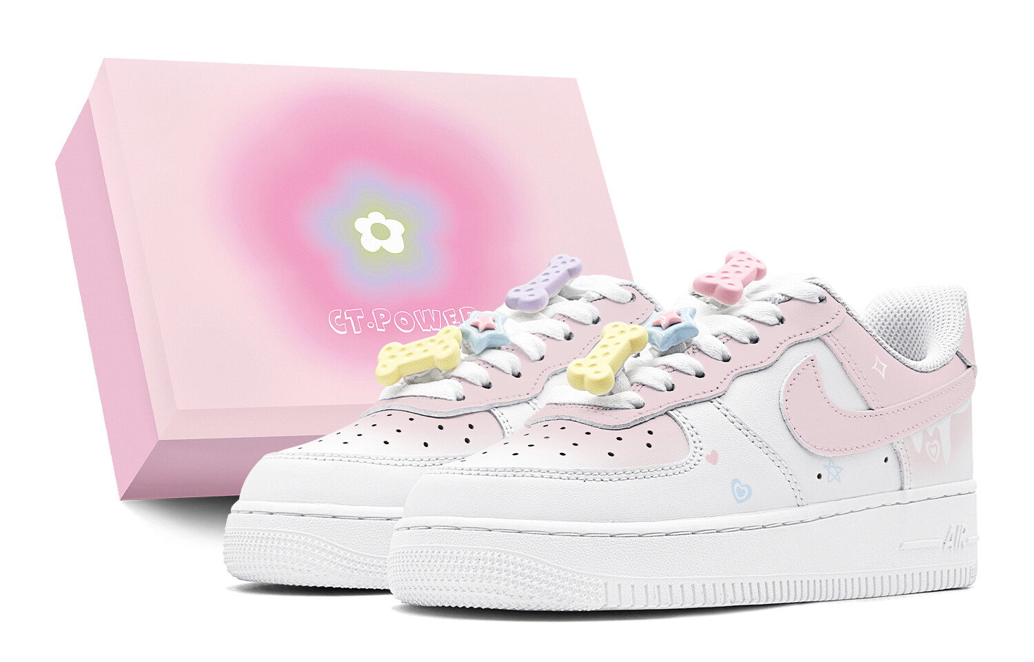 

Кроссовки Nike Air Force 1 Skateboard Shoes Women's Low-Top Pink, розовый