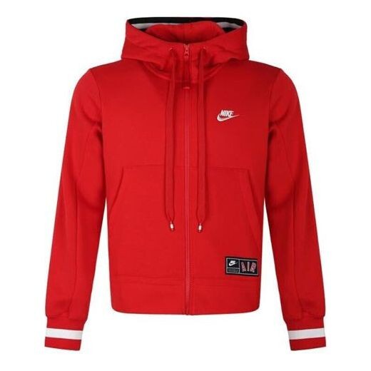 

Куртка Nike Alphabet hooded Zipper Fleece Jacket Red, красный