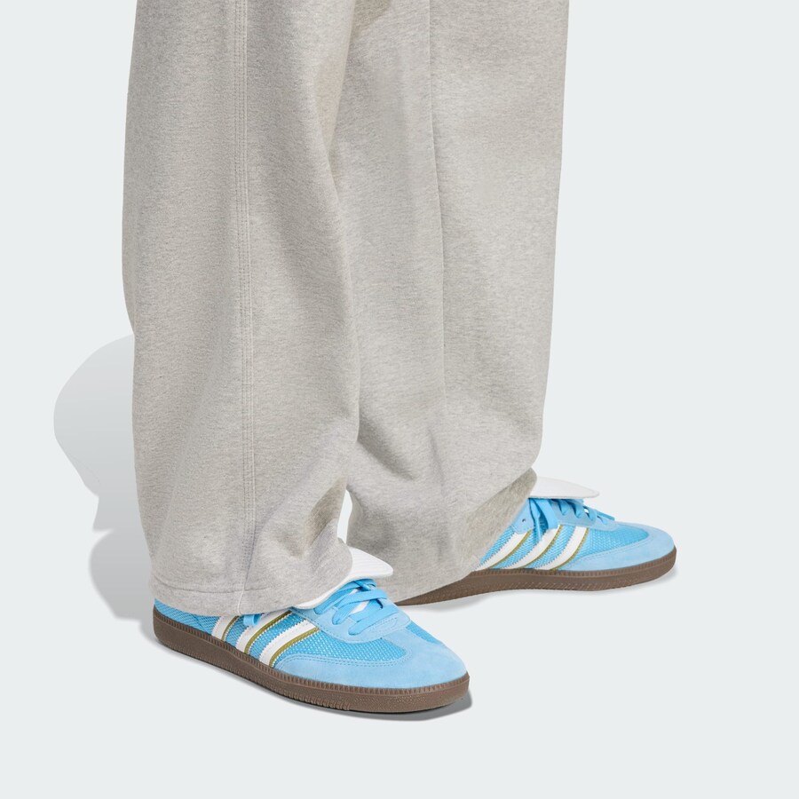 Брюки свободного кроя ADIDAS ORIGINALS Trefoil Essentials, пятнистый серый — фото 3