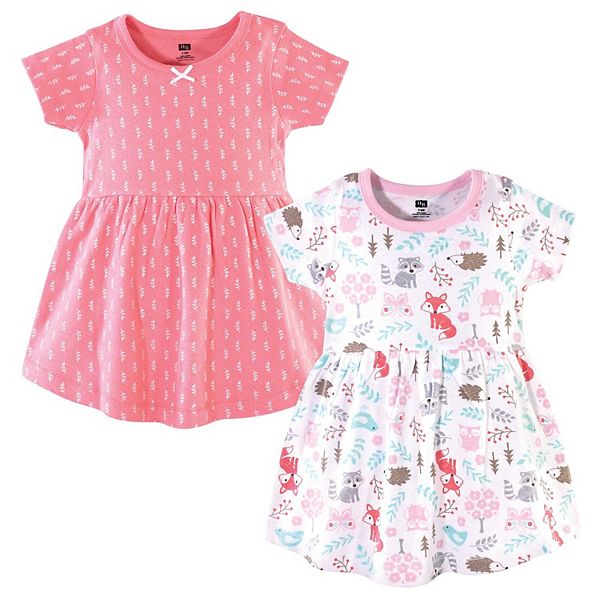 

Платье для девочки Infant and toddler с коротким рукавом, woodland fox, 2 шт Hudson Baby