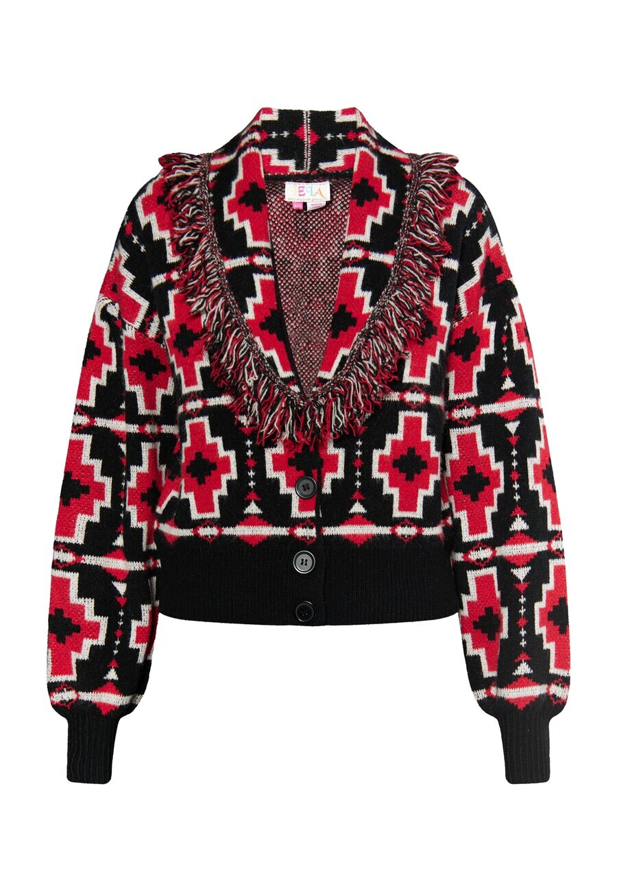 

Кардиган IZIA Knit Cardigan, карминно-красный/черный