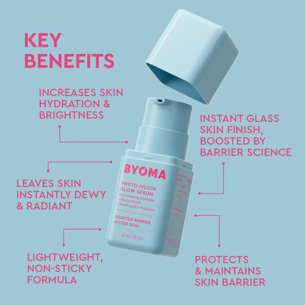 Сыворотка BYOMA — Для сияния кожи PHYTO-MUCIN Glow Serum от, 40 мл — фото 3