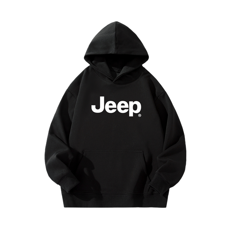 Толстовка с капюшоном утепленная для школьников Jeep, черный [fleece-lined] — фото 3