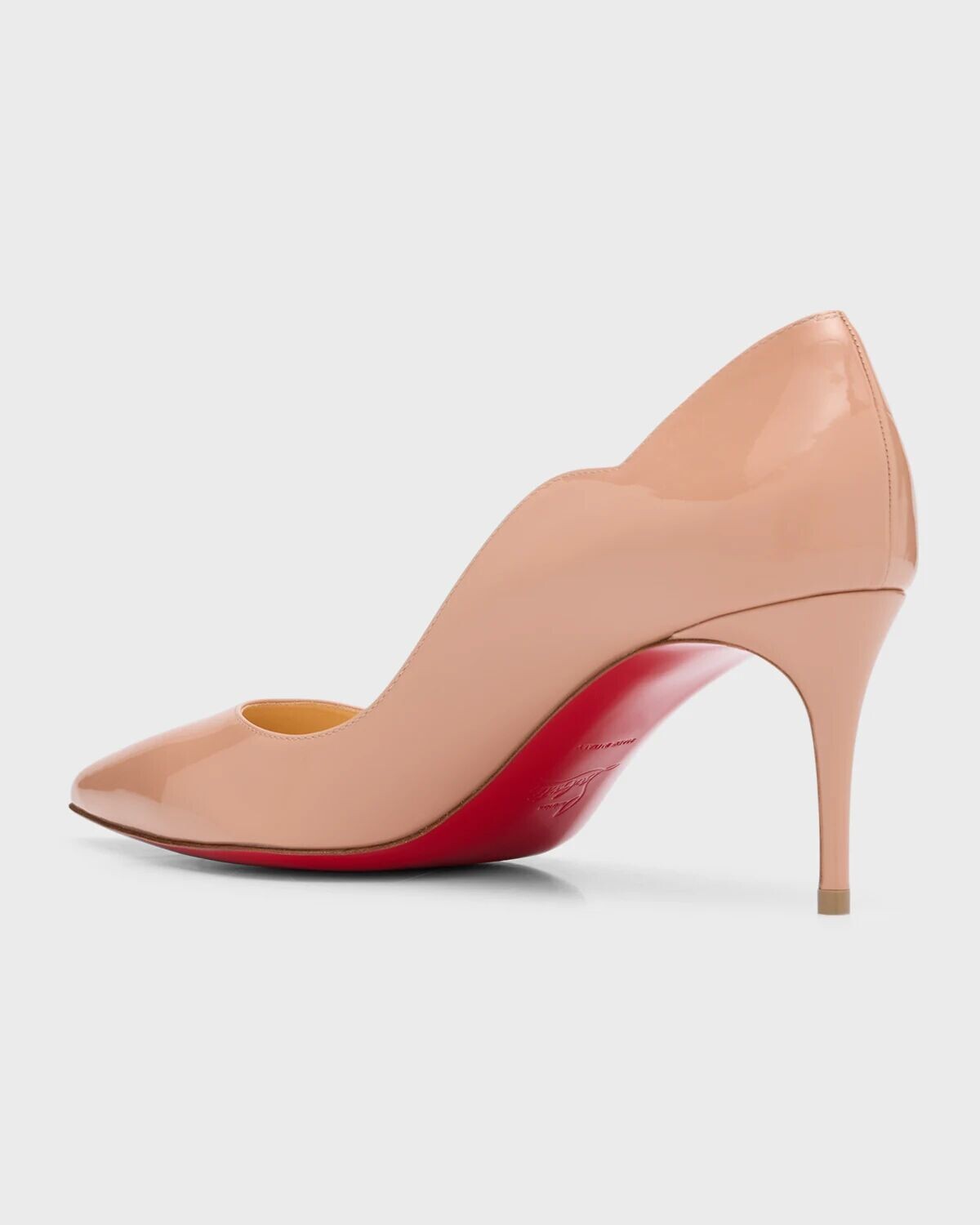 Туфли Hot Chick на лакированной красной подошве Christian Louboutin, цвет Blush — фото 4