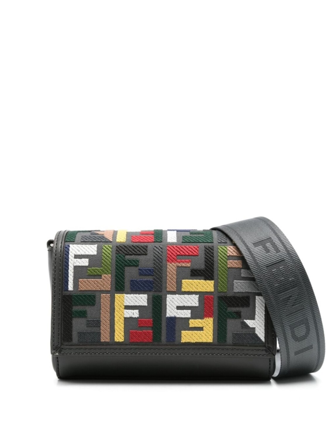 

Компактная сумка-мессенджер FENDI, серый