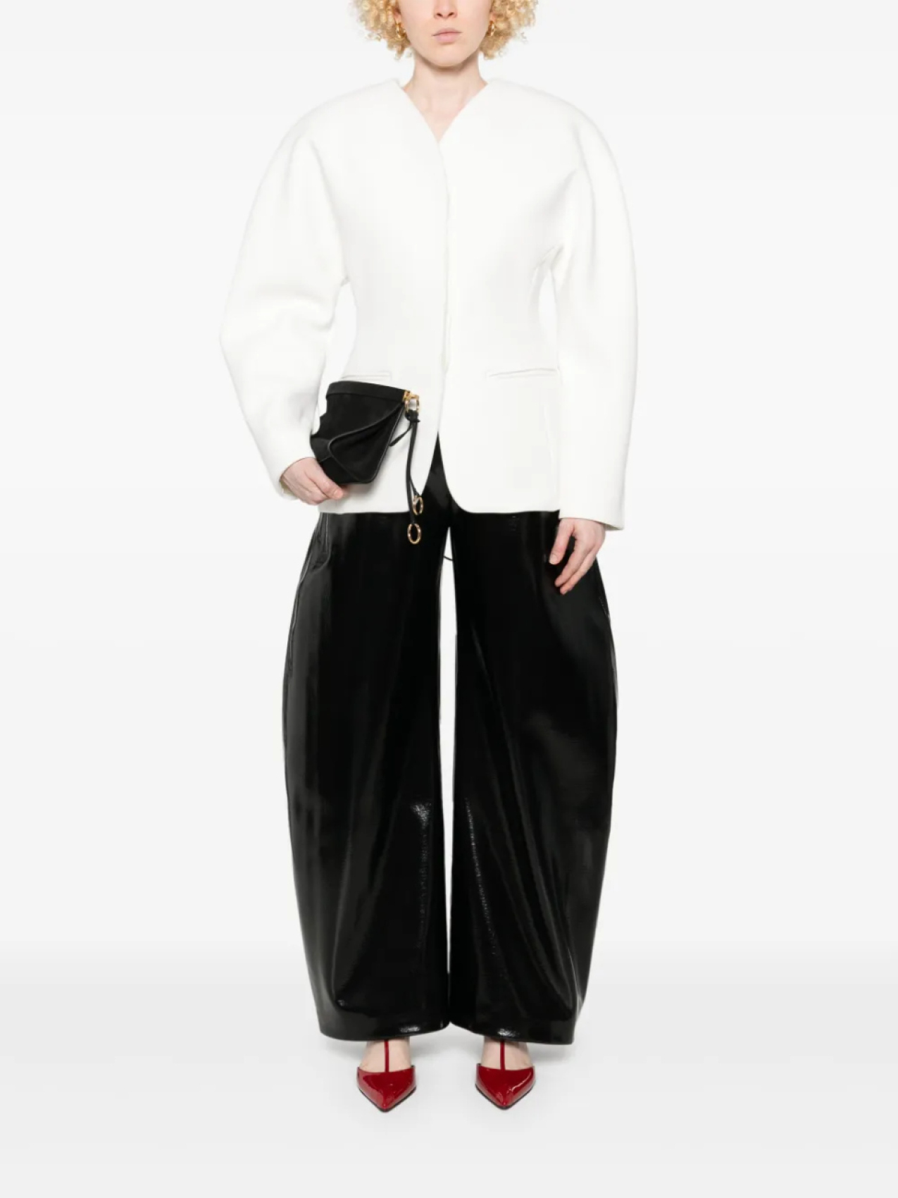 

Овальный блейзер Jacquemus, белый