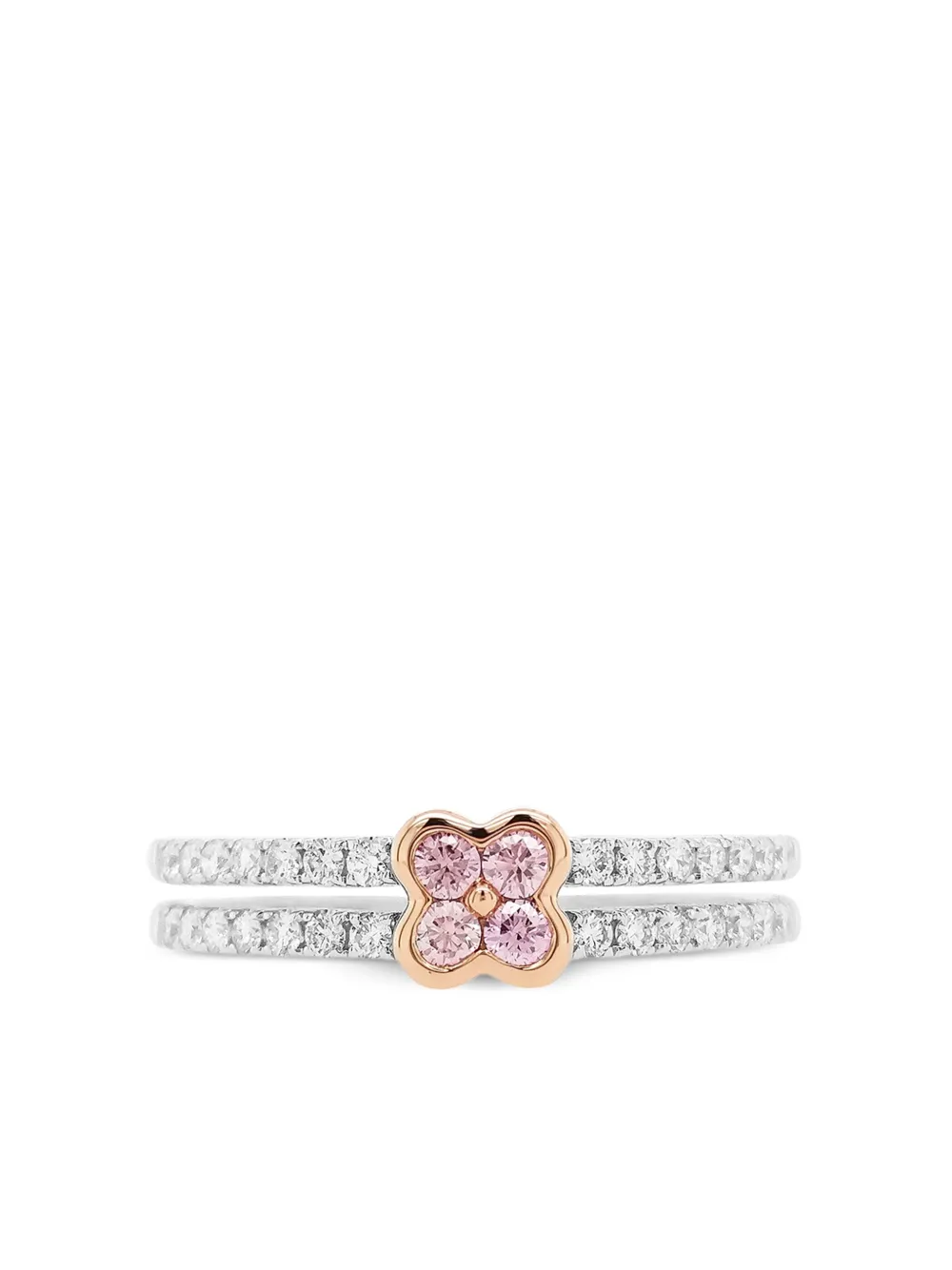 

Кольцо Flower из белого золота с бриллиантами HYT Jewelry, серебяный