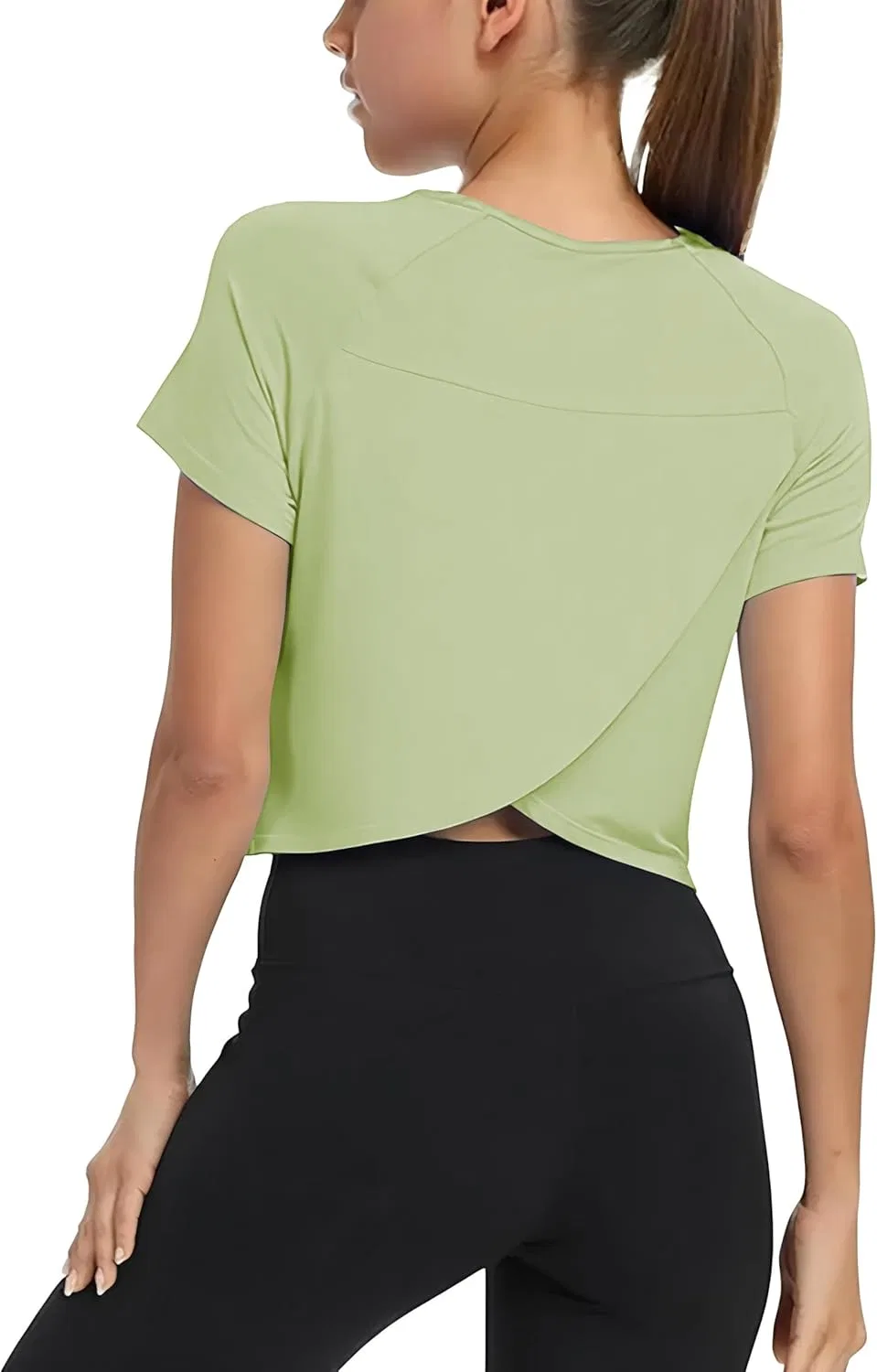 Детская футболка CharmWM с разрезом на спине, Light Green
