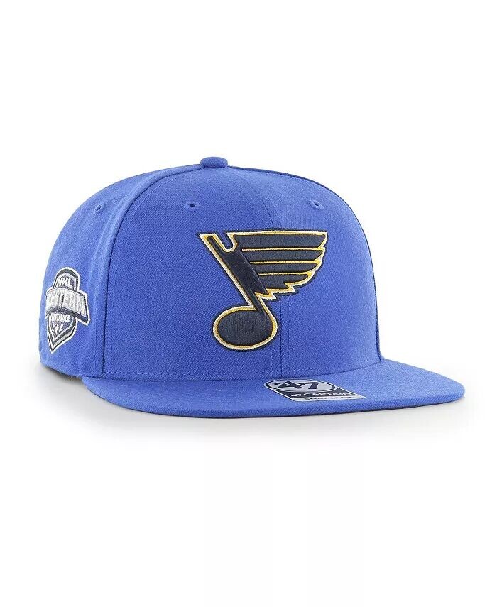 

Мужская синяя кепка St. Louis Blues Sure Shot Captain Snapback '47 Brand, синий