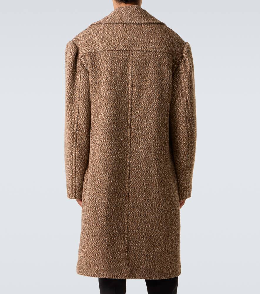 Двубортное пальто из смесовой шерсти Dries Van Noten, Tan — фото 4