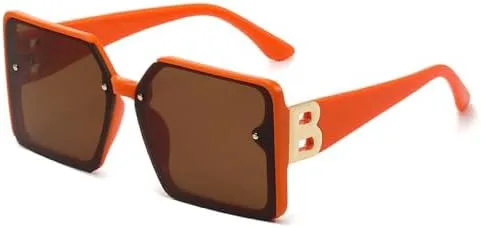 

Большие женские солнцезащитные очки, гламурные женские солнцезащитные очки, стильные модные квадратные женские очки с защитой от УФ-излучения UV400 MTZJH, C3