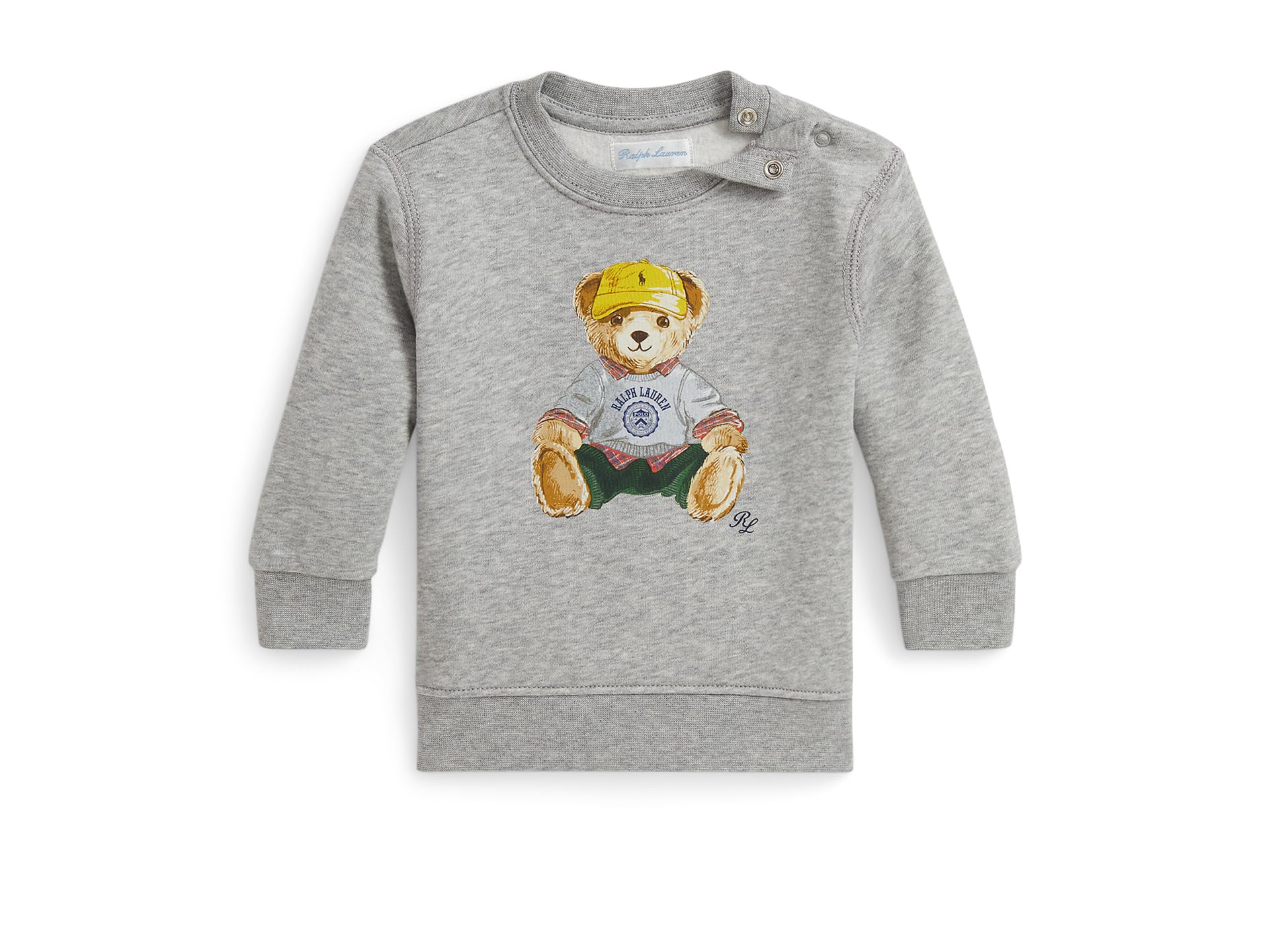 

Толстовка Polo Ralph Lauren Kids Polo Bear Fleece Sweatshirt, цвет Light Grey Heather