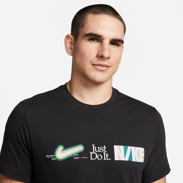 Футболка Nike Just Do It Sportswear 'Black', черный — фото 2